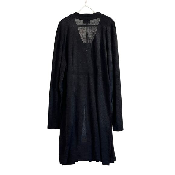 Long Elegant Legs Black Cardigan Plus 24T Tall Lightweight Layering Sweater - Picture 2 of 10